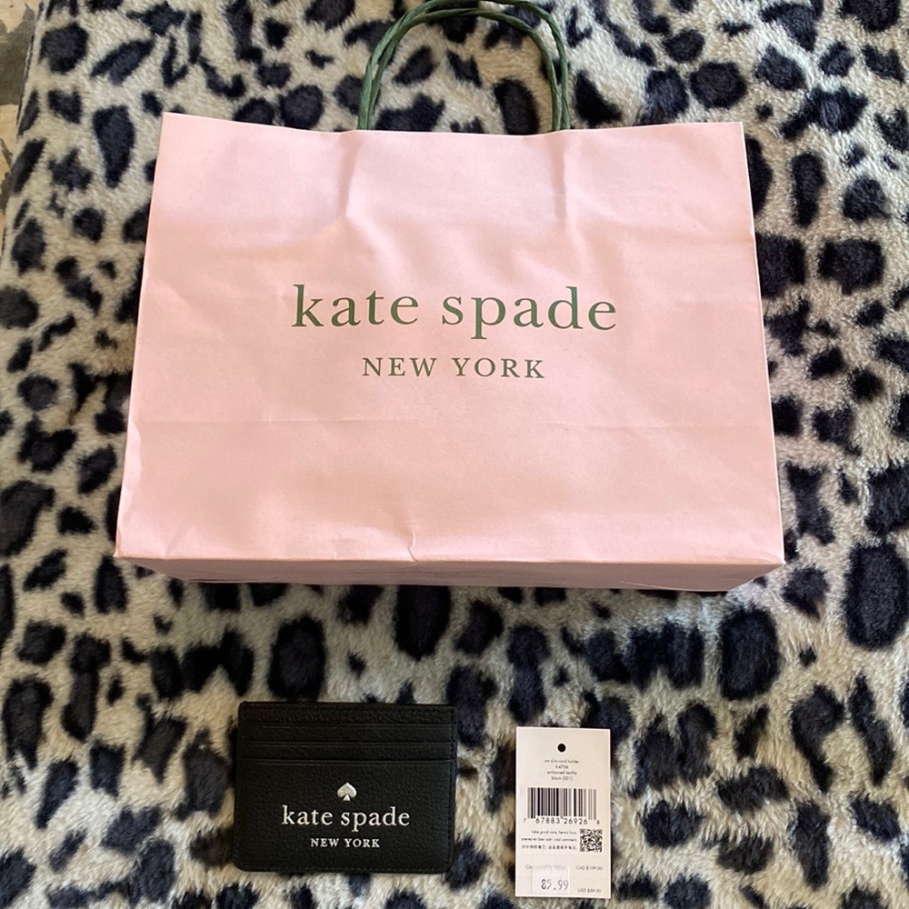 KATE SPADE slim card holder. ♠️♠️💗💗